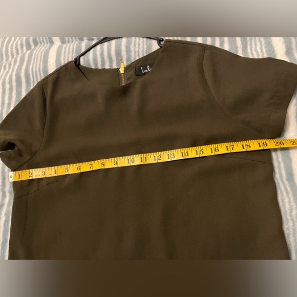 Lulus Olive Green Short Sleeve Dress - Picture 12 of 13